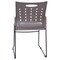 Flash Furniture 881 lb. Capacity Gray Sled Base Stack Chair RUT-2-GY-BK-GG - alternate 7